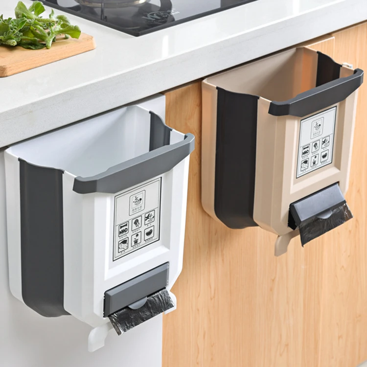 2020 hot selling modern Plastic Foldable Kitchen Hanging Dustbin for Cabinet Car Hanging wall-mounted folding trash can, White and gray
2020 hot selling modern Plastic Foldable Kitchen Hanging Dustbin for Cabinet Car Hanging wall-mounted folding trash can, White and gray