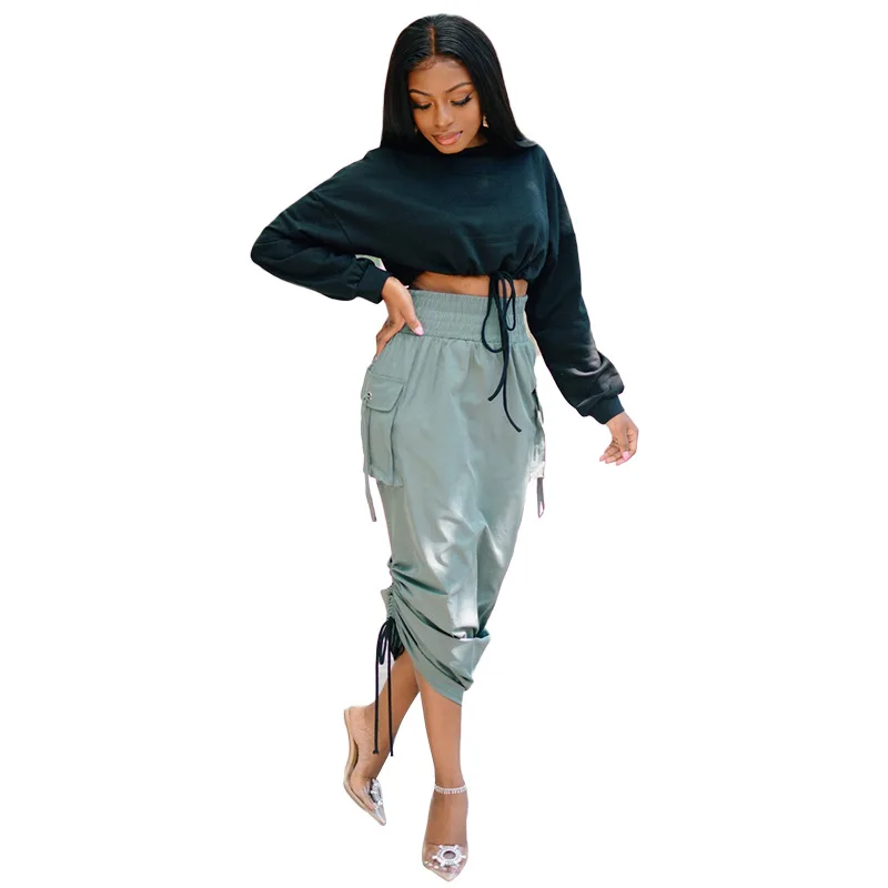 New Arrivals Women Dress Drawstring Ruffles High Waist Sexy Casual Elasticated Waist Long Pencil Solid Color Skirt, Shown
New Arrivals Women Dress Drawstring Ruffles High Waist Sexy Casual Elasticated Waist Long Pencil Solid Color Skirt, Shown