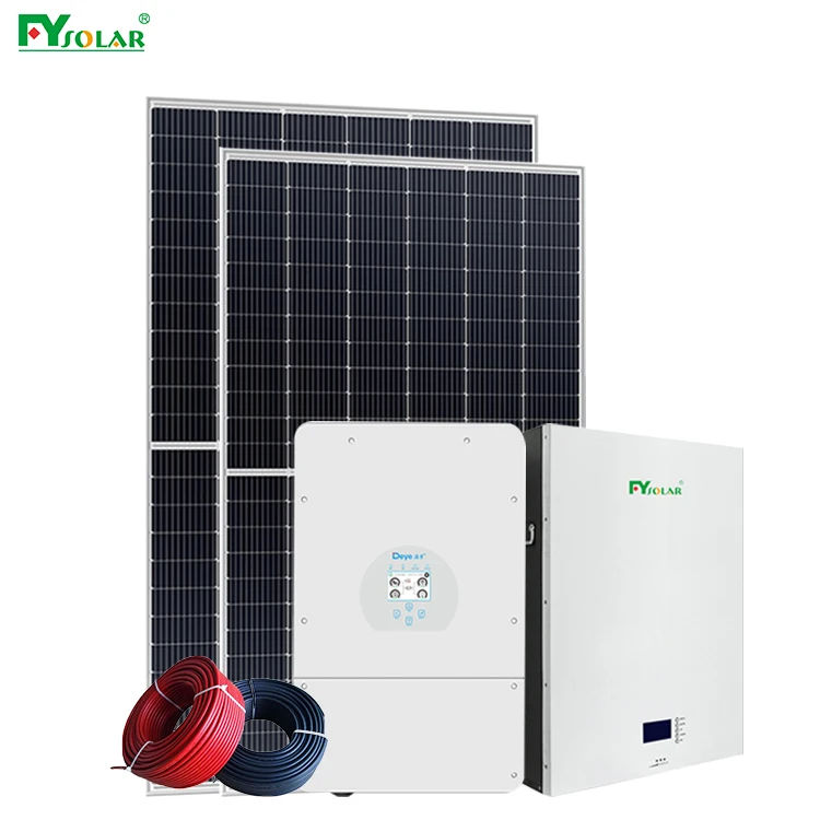 hybrid solar system 8kw 10kw 3kw 5kw 12kw home solar power system solar panels and lithium battery