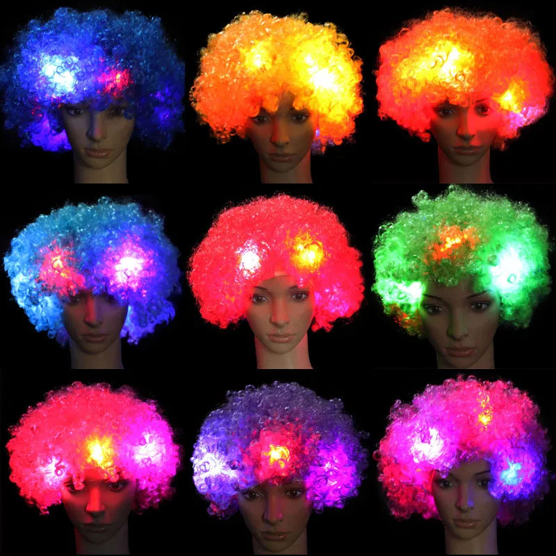 Afro Short Kinky Curly Wigs Party Weird Colorful Hair Adult Kid Toupee Wig Glowing Wig
Afro Short Kinky Curly Wigs Party Weird Colorful Hair Adult Kid Toupee Wig Glowing Wig