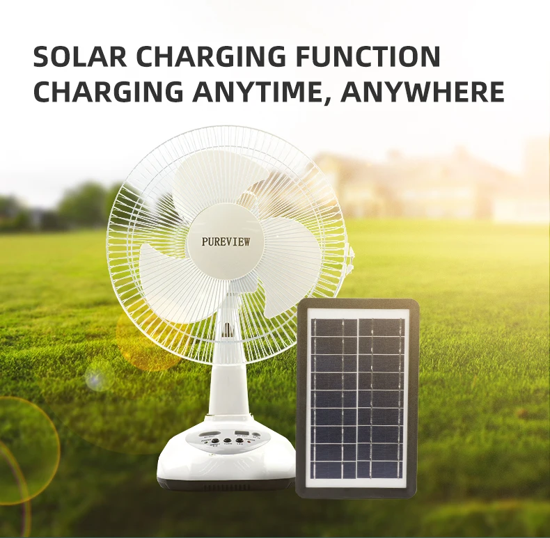 Charging Table Portable Fan, Solar, 6v, 8w - detail 26