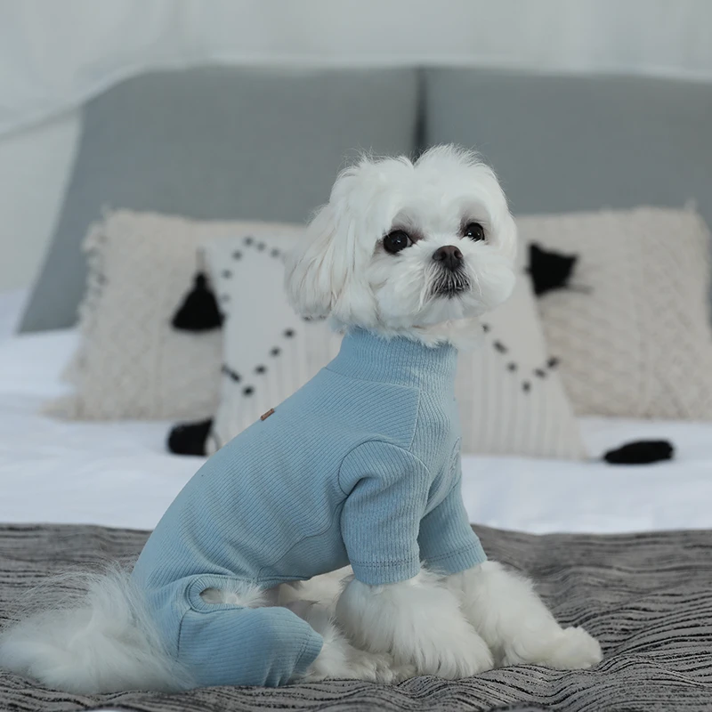 New Best Selling Pet Clothing Dog T shirt Comfortable Skin-Friendly Dog Bottoming Shirt Pets Accessories Dogs Clothes For KR JP