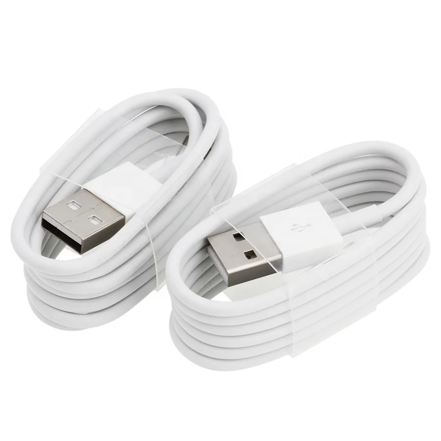 

Hot Selling Tideseer White 1M OD 3.0mm USB Charging Cables Full 5W 5V 1A TPE 8 Pin Lighting USB Cable for iPhone