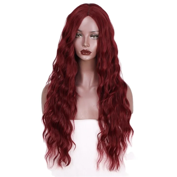 Vigorous Wine Red Wigs Long Curly Wavy High Temperature Synthetic Wigs for Women Middle Part Daily Party Wig
Vigorous Wine Red Wigs Long Curly Wavy High Temperature Synthetic Wigs for Women Middle Part Daily Party Wig