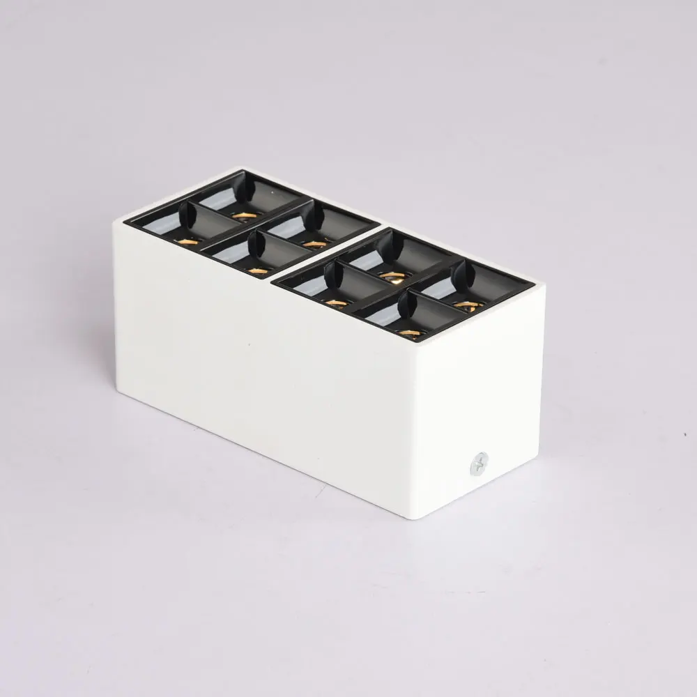 LED Square Downlight Embedded 1x7w 2x7w 3x7w Ceiling Lamp Adjustable Anti-glare LED Down Light Spotlight for Meeting room