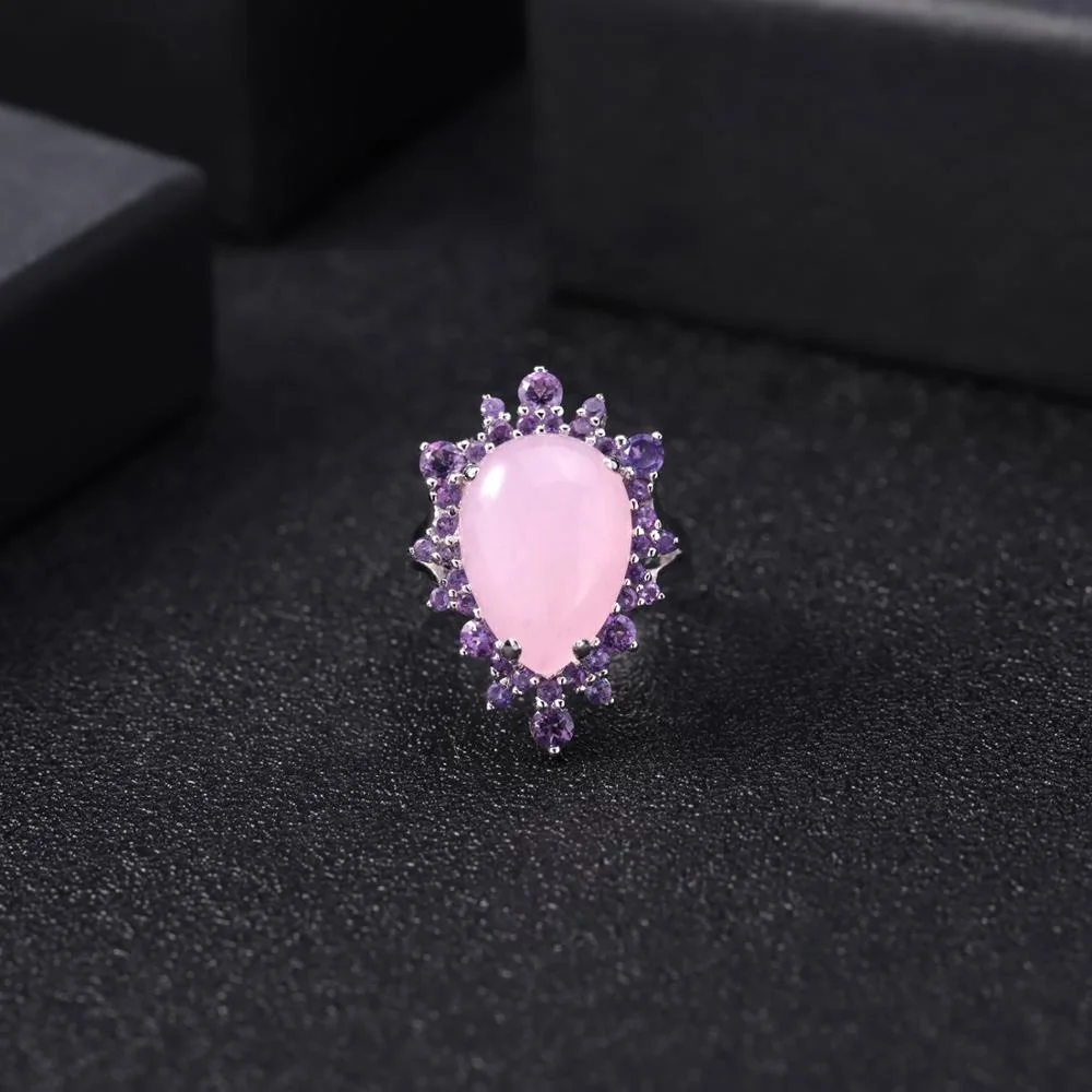 Abiding 925 Sterling Silver Elegant Classic Rings For Women Fine Jewelry Natural Pink Chalcedony Gemstone Cocktail Rings
Abiding 925 Sterling Silver Elegant Classic Rings For Women Fine Jewelry Natural Pink Chalcedony Gemstone Cocktail Rings