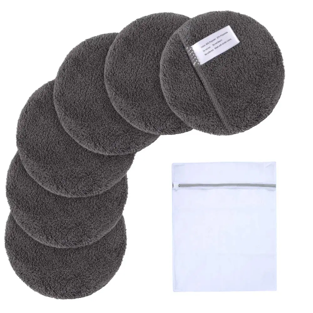 Black Round Microfiber Makeup Remover Pads With Wash Net Bag, Black,gray,light gray,white
Black Round Microfiber Makeup Remover Pads With Wash Net Bag, Black,gray,light gray,white