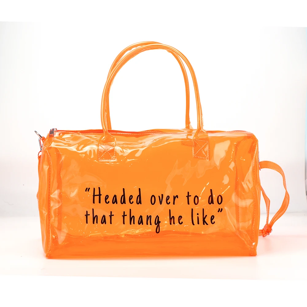 Customized Vinyl Clear Pvc Tote Shopping Bag purse set Logo Printed Women Fashion Yellow Waterproof hand bags, Ping/ purple/ light blue /red
Customized Vinyl Clear Pvc Tote Shopping Bag purse set Logo Printed Women Fashion Yellow Waterproof hand bags, Ping/ purple/ light blue /red