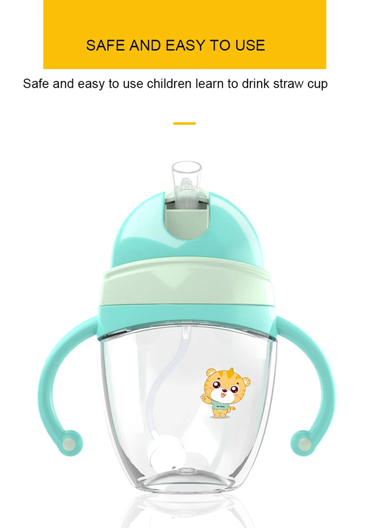 Duck Mouth Cup Sippy Cup Baby Feeding Cup Children Learn Feeding Drinking Bottle with Handle Kids Training Cup Baby Drinking Cup