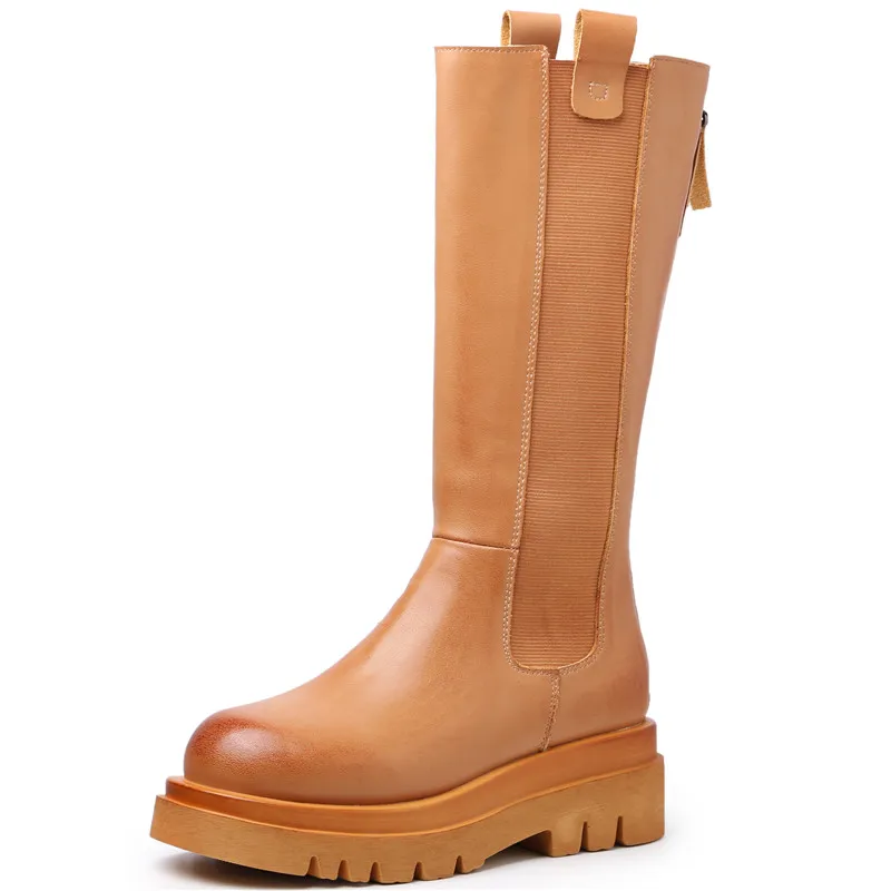Dropshipping Custom Logo Lady Genuine Leather Fashion Women designer Boots Round Toe Platform Shoes
Dropshipping Custom Logo Lady Genuine Leather Fashion Women designer Boots Round Toe Platform Shoes
