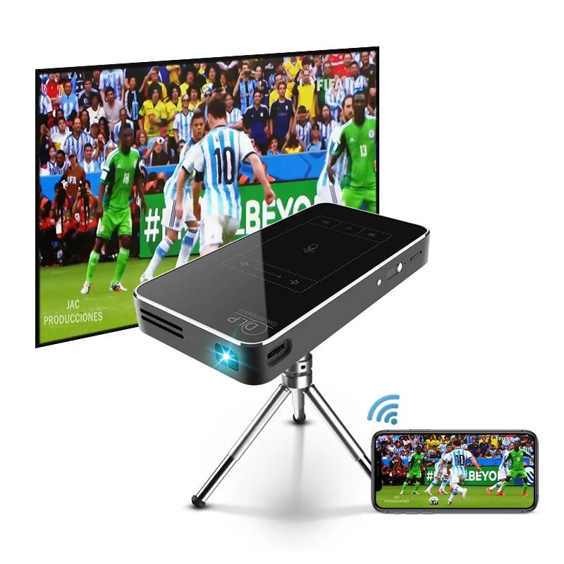 Mobile 4k projector 4k with Android 9 High quality home theater mini pico projector 4k wallpaper projector online, Black
Mobile 4k projector 4k with Android 9 High quality home theater mini pico projector 4k wallpaper projector online, Black