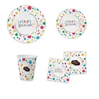 Wholesale Birthday Baby Disposable Tableware Sets Dinnerware Party Tableware Set