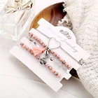 Shell Bracelet Set Chain Bracelet New Shell Sequined Bead Chain Tassel Bracelet Set