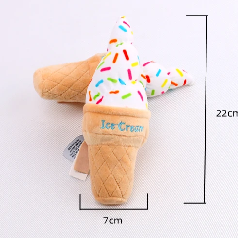 Wholesale Pet Products custom simulation durable and tough ice cream dog chew toy plush squeak toy for dog, Customized
Wholesale Pet Products custom simulation durable and tough ice cream dog chew toy plush squeak toy for dog, Customized