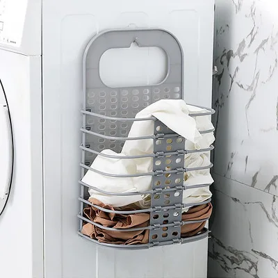 Wall-mounted Foldable Laundry Basket Simple Change Of Clothes Storage Basket With Handle
Wall-mounted Foldable Laundry Basket Simple Change Of Clothes Storage Basket With Handle