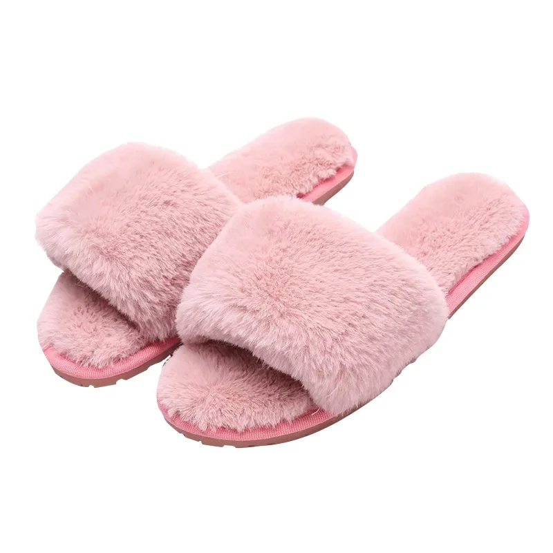 Open Toe Faux Fur Fuzzy Fluffy Indoor House Slippers Wedding Slippers for Bride, Customized color
Open Toe Faux Fur Fuzzy Fluffy Indoor House Slippers Wedding Slippers for Bride, Customized color