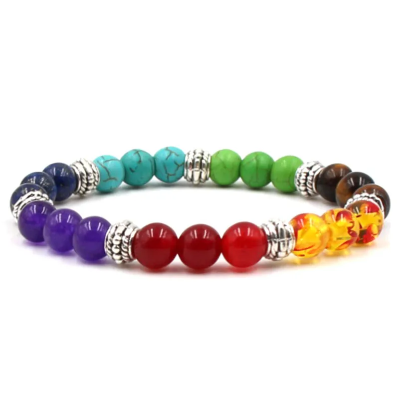 Handmade 7chakra Yoga Bracelet women's men's Tiger Eye Bracelet natural stone Charm Jewelry Gift
Handmade 7chakra Yoga Bracelet women's men's Tiger Eye Bracelet natural stone Charm Jewelry Gift
