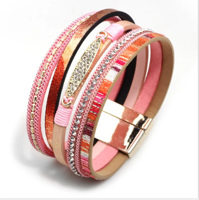 Fashion Multi-layer Multicolor Bohemian Style Ladies Bracelet Jewelry, Blue/purple/black/pink/brown/beige/gray
Fashion Multi-layer Multicolor Bohemian Style Ladies Bracelet Jewelry, Blue/purple/black/pink/brown/beige/gray