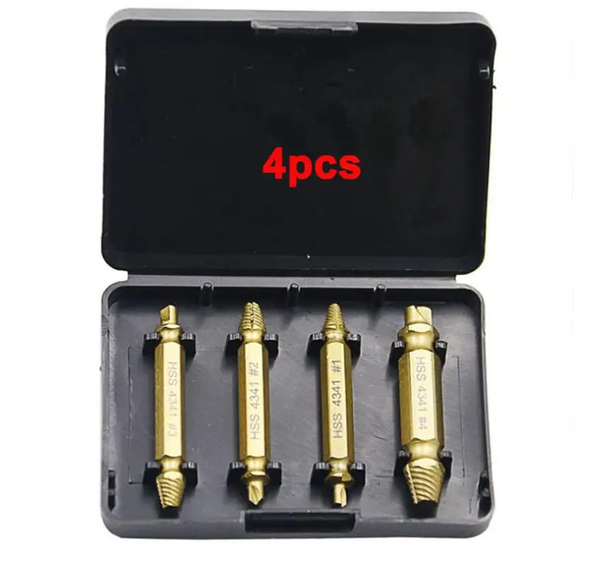Screw Extractor Set for Damaged Screw of Remove Stripped and Broken Screws Drill Bit Set