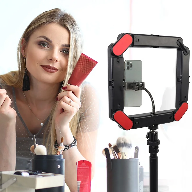Photography Studio Photo Light Foldable 4 Tubes LED Beauty Makeup Fill Light for YouTube Tiktok, Black
Photography Studio Photo Light Foldable 4 Tubes LED Beauty Makeup Fill Light for YouTube Tiktok, Black