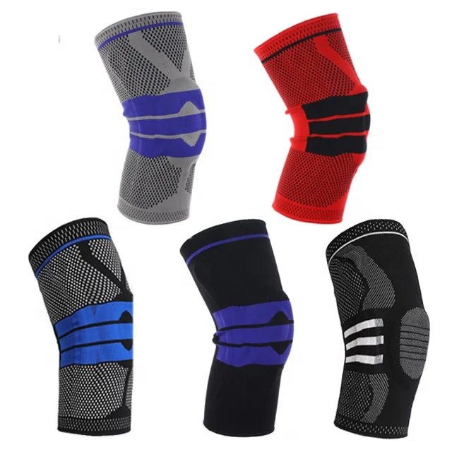 Wholesale Manufacture Kneecap Sleeve for Sports Exercise Protection With Spring Silicone Pad Knee Brace, Black blue red grey
Wholesale Manufacture Kneecap Sleeve for Sports Exercise Protection With Spring Silicone Pad Knee Brace, Black blue red grey