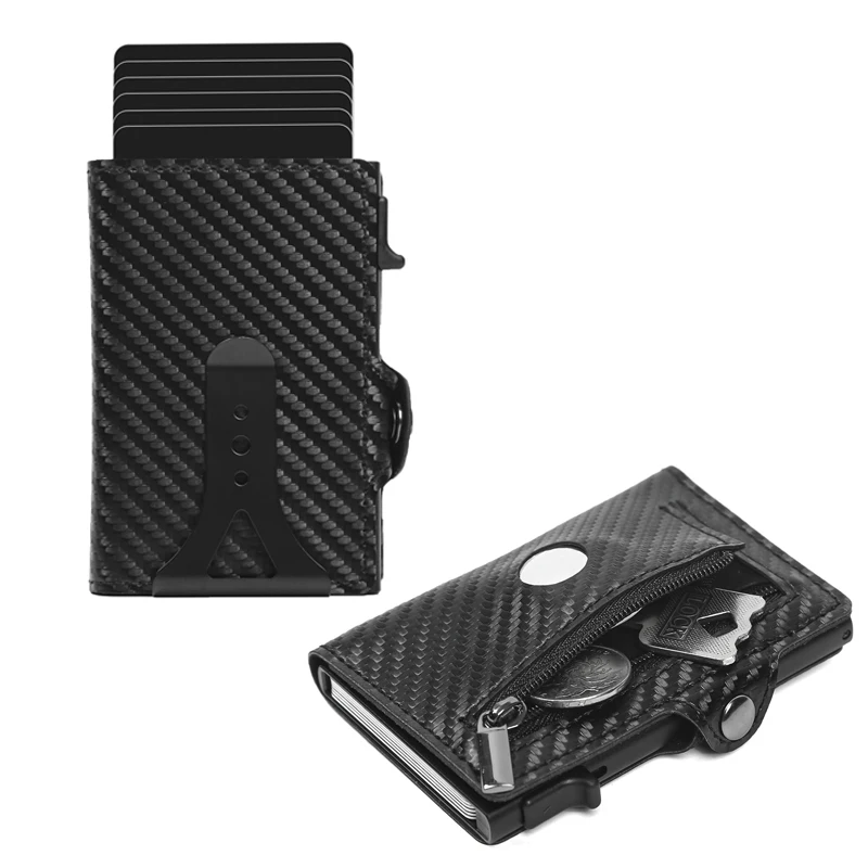 New Slim Minimalist auto pop up wallet anti thief carbon fiber card holder RFID aluminum money clip AirTag wallet men
New Slim Minimalist auto pop up wallet anti thief carbon fiber card holder RFID aluminum money clip AirTag wallet men