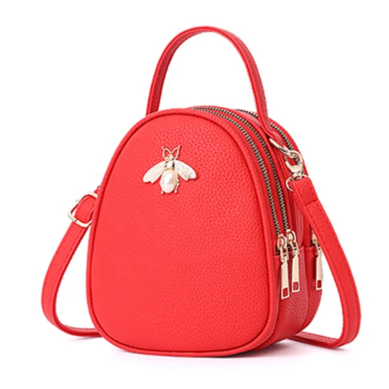 Fashion 3 Zipper Pocket Mini Wallet Bees Decoration Cellphone Crossbody Bags For Women Girls
Fashion 3 Zipper Pocket Mini Wallet Bees Decoration Cellphone Crossbody Bags For Women Girls