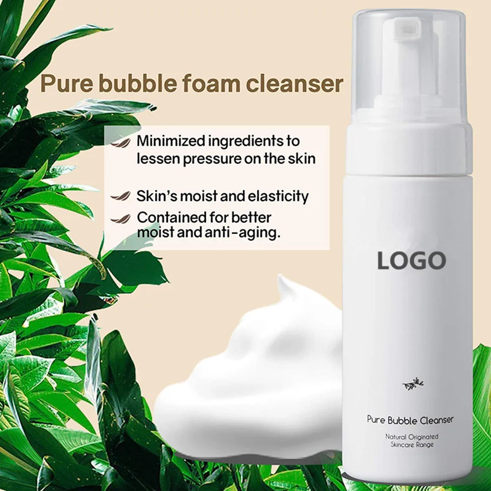 private label organic anti-aging facial foam cleanser