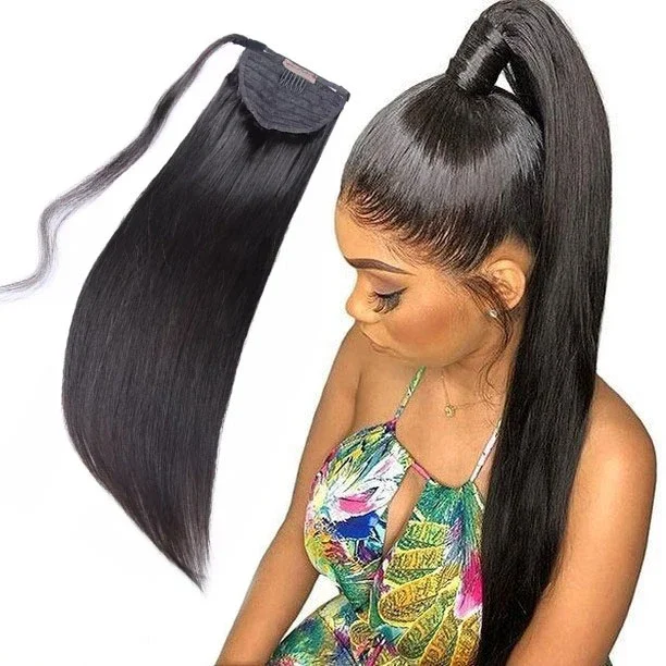 Hot Beauty 10-30 Inch Silky Straight Virgin Hair Ponytail Hair Extensions Ponytail Human Hair, Natural black
Hot Beauty 10-30 Inch Silky Straight Virgin Hair Ponytail Hair Extensions Ponytail Human Hair, Natural black
