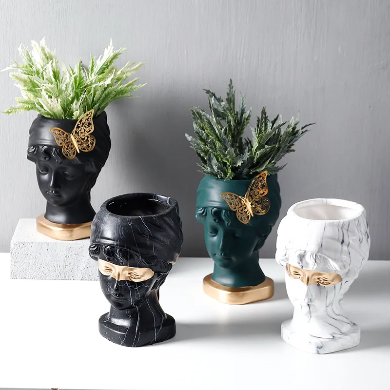 black ceramic face pots for plants succulent human head face pot vases and pots with faces for home decoration
black ceramic face pots for plants succulent human head face pot vases and pots with faces for home decoration