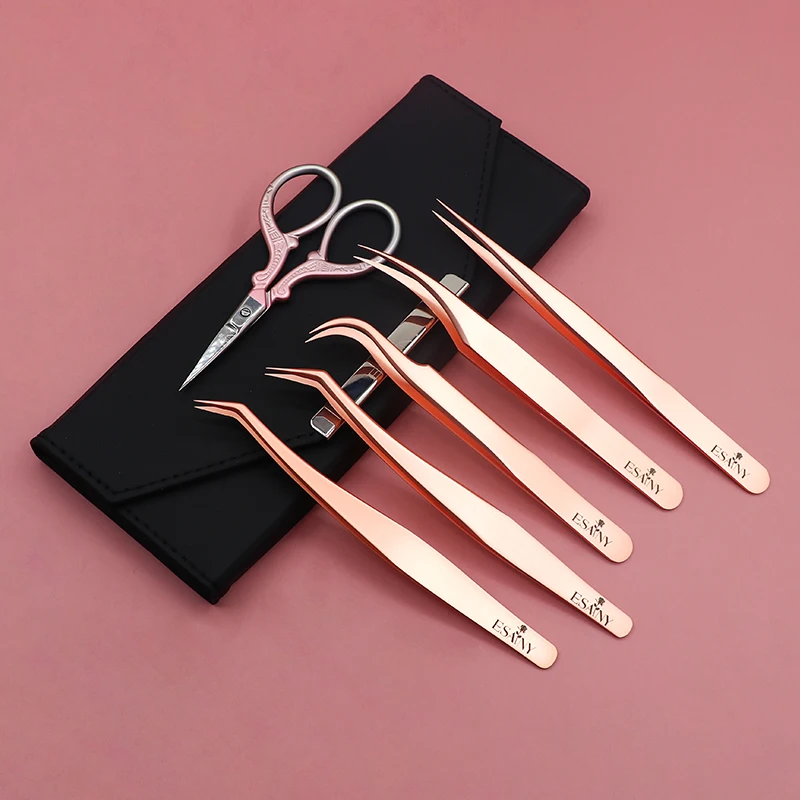 Wholesale Quality Rose Gold Silver Color Makeup Ceramic Chef Stainless Steel Eyelashes Tool Lash Extension Tweezers
Wholesale Quality Rose Gold Silver Color Makeup Ceramic Chef Stainless Steel Eyelashes Tool Lash Extension Tweezers