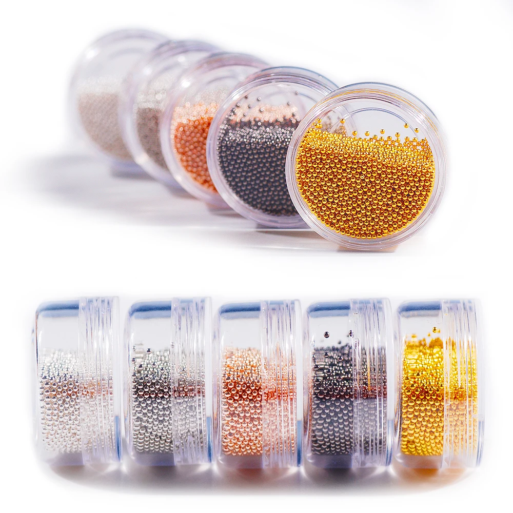 1.0mm Mini Caviar Metal Stainless Steel Bead 3D Nail Art Decoration Golden Silvery Rose Gold Ball Nail Art Charm Decoration
1.0mm Mini Caviar Metal Stainless Steel Bead 3D Nail Art Decoration Golden Silvery Rose Gold Ball Nail Art Charm Decoration