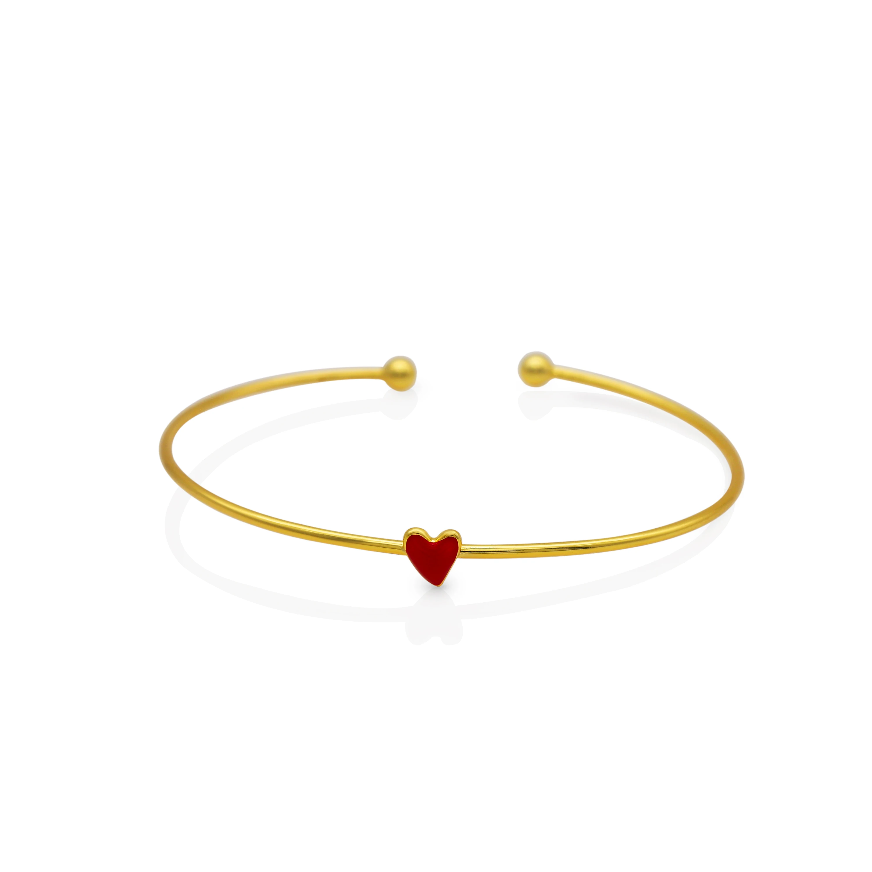 Chris April In stock trendy 18K gold fine jewelry 925 sterling silver heart women bangle bracelets
Chris April In stock trendy 18K gold fine jewelry 925 sterling silver heart women bangle bracelets