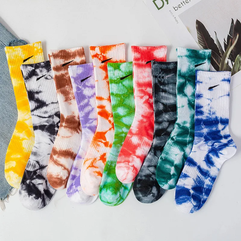 Wholesale Men Women Tie Dye NK Dress Hip Hop Socks Custom Cotton Fashion Tube Crew Sock
Wholesale Men Women Tie Dye NK Dress Hip Hop Socks Custom Cotton Fashion Tube Crew Sock