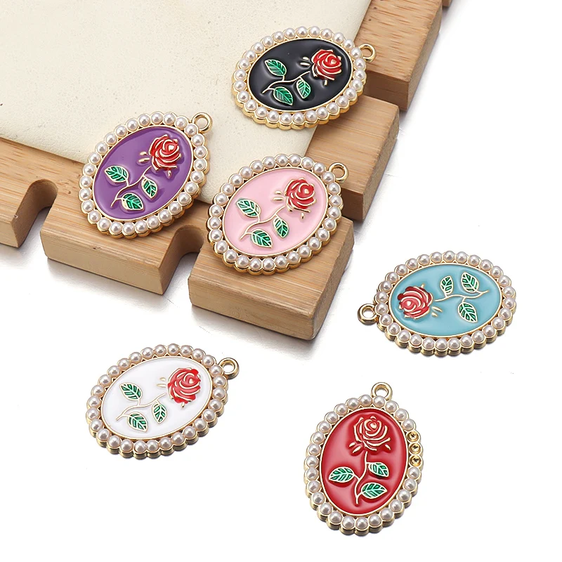 2022 New Arrival Rose Flower Charms Enamel Alloy Charms For DIY Jewelry Necklace Bracelet Making, Multi
2022 New Arrival Rose Flower Charms Enamel Alloy Charms For DIY Jewelry Necklace Bracelet Making, Multi