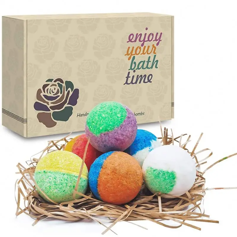 6 pieces per set 60g 6 x 4.1 oz The Best 6 pcs Aromatherapy Bath Bombs Gift Set for Home
6 pieces per set 60g 6 x 4.1 oz The Best 6 pcs Aromatherapy Bath Bombs Gift Set for Home