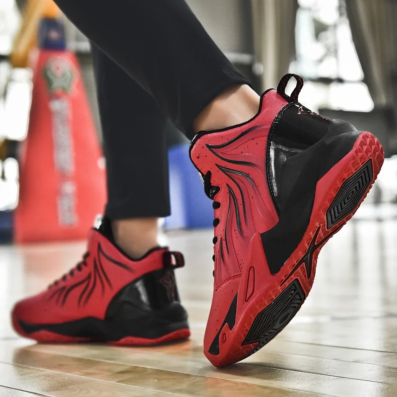 size High-top basketball shoe sports style men's Cool basketball shoes fashion casual Non-slip running shoes, Black
size High-top basketball shoe sports style men's Cool basketball shoes fashion casual Non-slip running shoes, Black