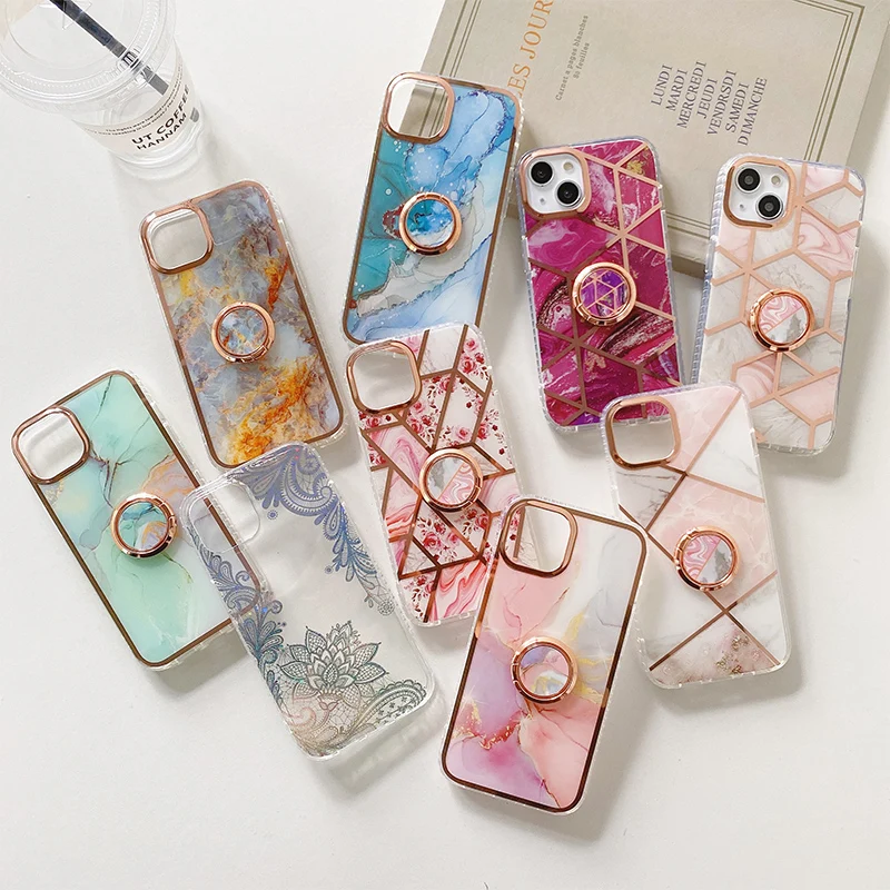 Wholesale Personalized Marble MID Ring Holder Mobile Phone Case For iPhone 14 13 12 11 Pro Max Full Cover TPU+PC Cell Case
Wholesale Personalized Marble MID Ring Holder Mobile Phone Case For iPhone 14 13 12 11 Pro Max Full Cover TPU+PC Cell Case