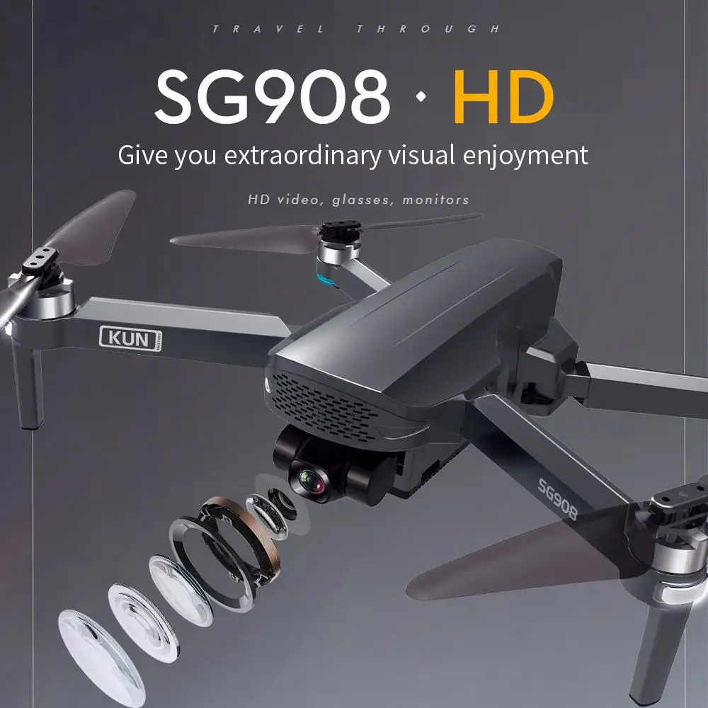 SG908 Drone 4K Profesional GPS Drones with HD Camera Brushless Motor Follow Me FPV Foldable Quadrocopter sg908 drone, Black
SG908 Drone 4K Profesional GPS Drones with HD Camera Brushless Motor Follow Me FPV Foldable Quadrocopter sg908 drone, Black