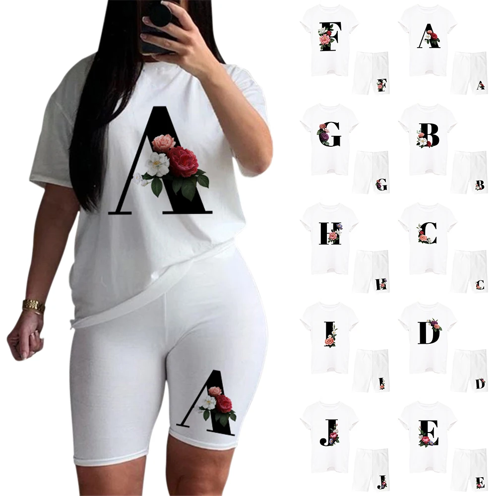 Custom tracksuit Women Outfits Short Sleeve Biker Sets Printing T Shirts Women Tops High Waist Pants Shorts Casual home wear, A-z
Custom tracksuit Women Outfits Short Sleeve Biker Sets Printing T Shirts Women Tops High Waist Pants Shorts Casual home wear, A-z