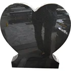 Shanxi Black Heart Headstone Granite Tombstone for Memorial