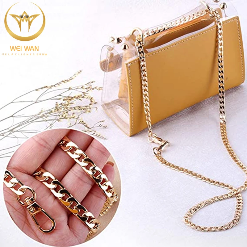 DIY Flat Chain Strap Chunky Metal Purse Handle Bag Chain Aluminum Replacement Handbag Shoulder Strap Accessory with Ring Buckle 
DIY Flat Chain Strap Chunky Metal Purse Handle Bag Chain Aluminum Replacement Handbag Shoulder Strap Accessory with Ring Buckle