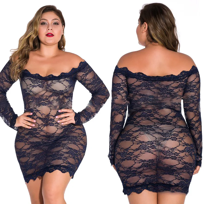 2021 New Arrival See Through Lace Women Mini Dress Off Shoulder Dress With Long Sleeves Plus Size Women Dress
2021 New Arrival See Through Lace Women Mini Dress Off Shoulder Dress With Long Sleeves Plus Size Women Dress