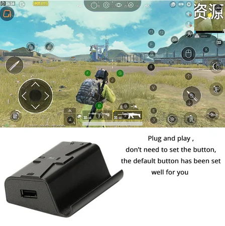Sovawin G1X Plug and Play PUBG Mobile Gamepad Controller Gaming Keyboard Mouse Android Phone to PC Converter Adapter for iPhone
Sovawin G1X Plug and Play PUBG Mobile Gamepad Controller Gaming Keyboard Mouse Android Phone to PC Converter Adapter for iPhone