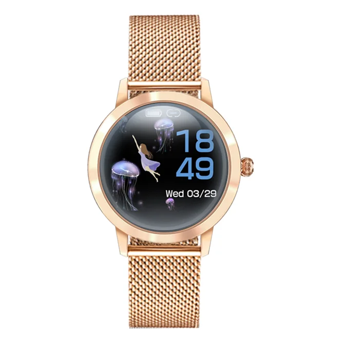 Waterproof Heart Rate Blood Pressure Monitor Ladies Smart Sports Watch Phone Metal Mesh Band Women Smartwatch
Waterproof Heart Rate Blood Pressure Monitor Ladies Smart Sports Watch Phone Metal Mesh Band Women Smartwatch