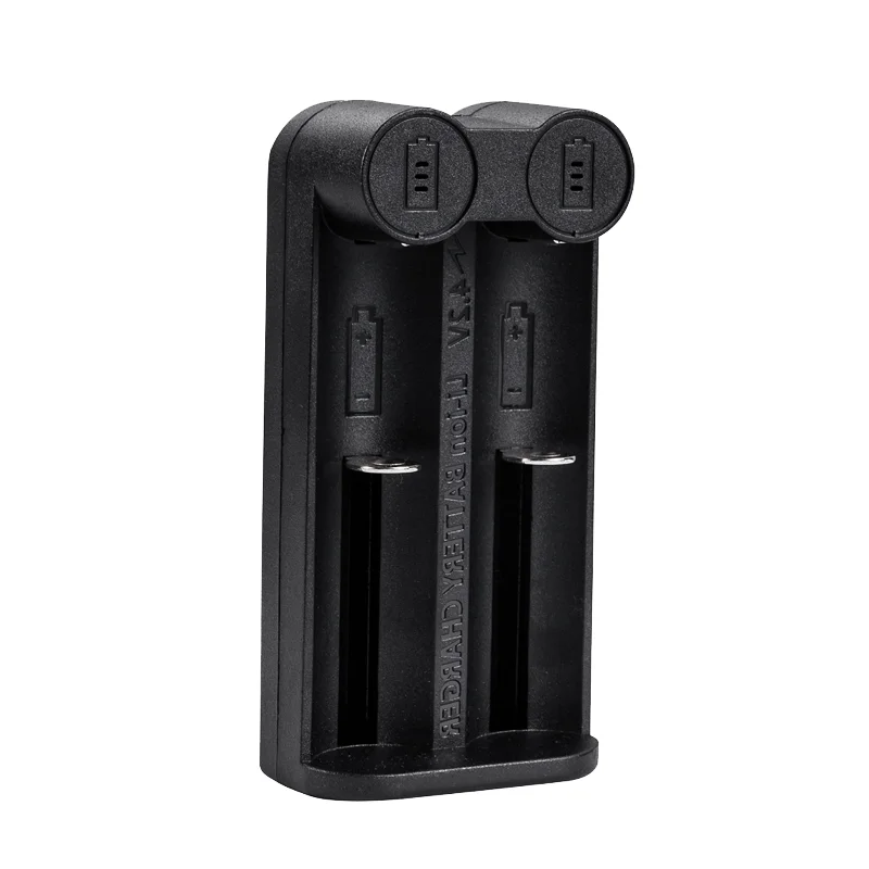 PUJIMAX Universal USB 2 Slots Smart Battery Charger For 18650/18350/17650/21700 Lithium Rechar Geable Battery Charging Station, Black
PUJIMAX Universal USB 2 Slots Smart Battery Charger For 18650/18350/17650/21700 Lithium Rechar Geable Battery Charging Station, Black