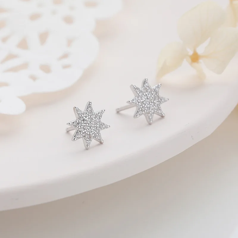 S925 Silver Jewelry Simple Design Snow Shape Cute Earrings Jewelry 925 Sterling Silver Earrings Studs Earring For Women
S925 Silver Jewelry Simple Design Snow Shape Cute Earrings Jewelry 925 Sterling Silver Earrings Studs Earring For Women