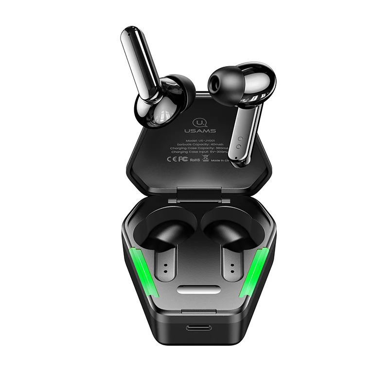 USAMS JY01 Premium Fidelity Sound Quality earphones TWS Game Mode low latency Gaming Earbuds
USAMS JY01 Premium Fidelity Sound Quality earphones TWS Game Mode low latency Gaming Earbuds