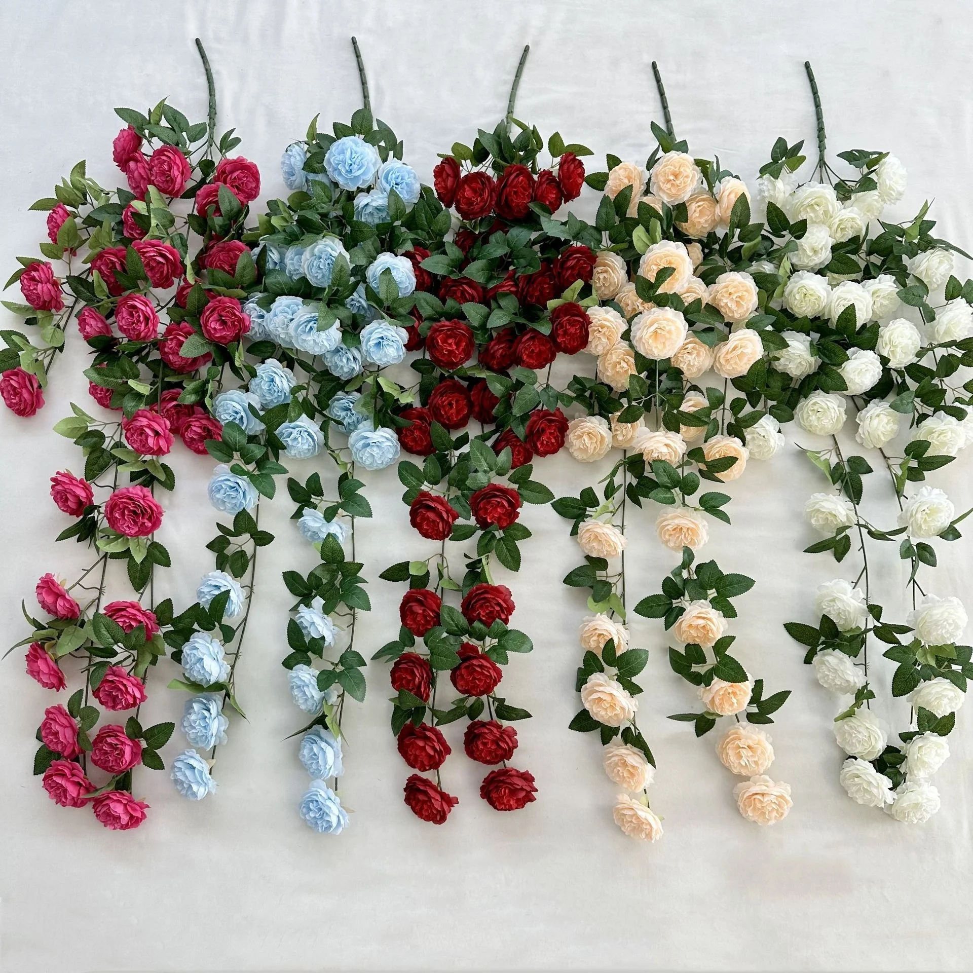 120cm hanging basket decor wall hanging silk flowers artificial peony flower vine for ceiling decor
120cm hanging basket decor wall hanging silk flowers artificial peony flower vine for ceiling decor