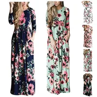 Wholesale fashion long sleeve women beach dress colorful stock Floral Long Maxi Summer Dress Women
Wholesale fashion long sleeve women beach dress colorful stock Floral Long Maxi Summer Dress Women
